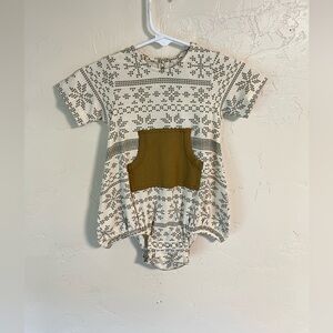 Kate Quinn Bamboo Snowflake Christmas Onesie, 3-6 months